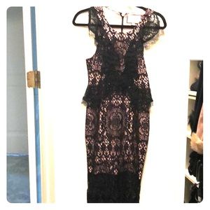 Black lace dress